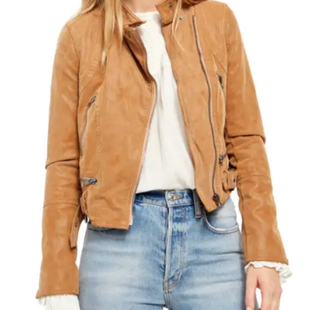 Free People Fenix Faux Leather Moto Jacket